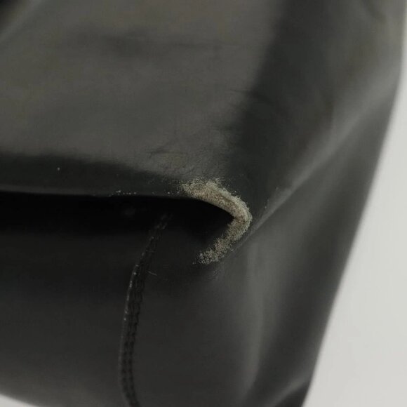 GUCCI Hand Bag Leather Black Gold Auth ep10870 - Picture 4 of 16